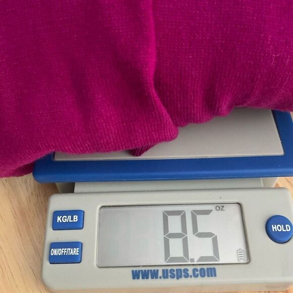 Talbots Cardigan Button Sweater Magenta Purple Raspberry Cashmere Touch size M - Picture 10 of 10